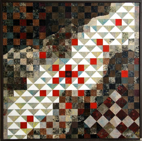 Geometric Ridge Mixed Media | Dan Teis,{{product.type}}