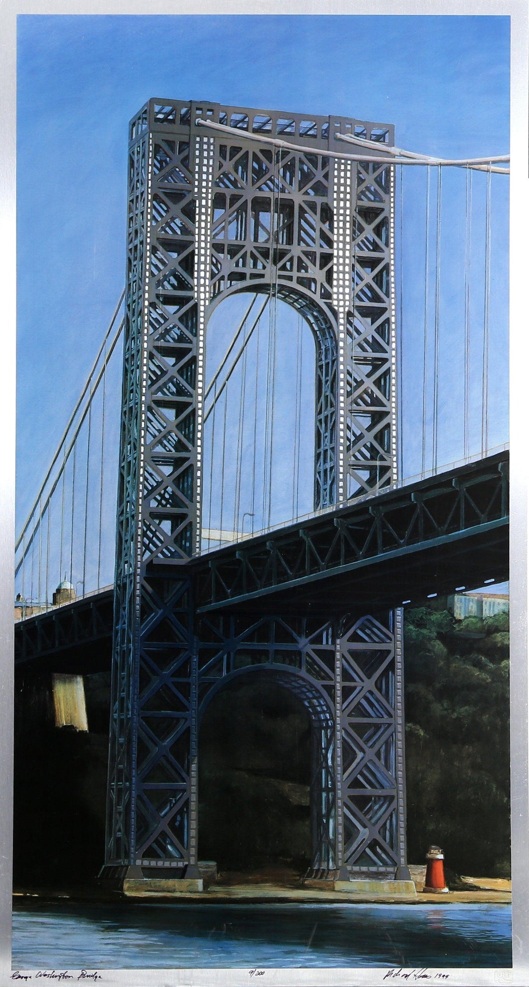 George Washington Bridge Screenprint | Richard Haas,{{product.type}}