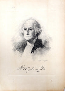George Washington from The Presidents of the United States Etching | P. Raymond Audibert,{{product.type}}
