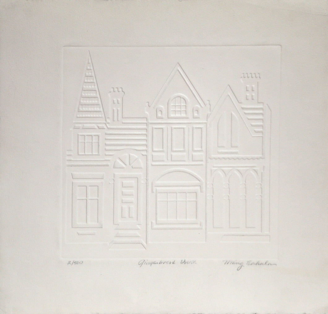 Gingerbread House Etching | Marcy Edholm,{{product.type}}