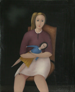 Girl and her Doll Oil | Branko Bahunek,{{product.type}}