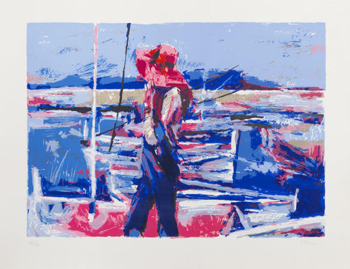 Girl at the Docks Screenprint | Nicola Simbari,{{product.type}}