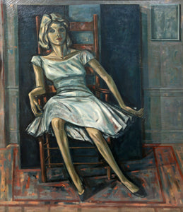 Girl in a White Dress Oil | Tom Cocroft,{{product.type}}