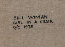 Girl on a Chair Oil | Bill Wiman,{{product.type}}