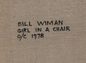 Girl on a Chair Oil | Bill Wiman,{{product.type}}