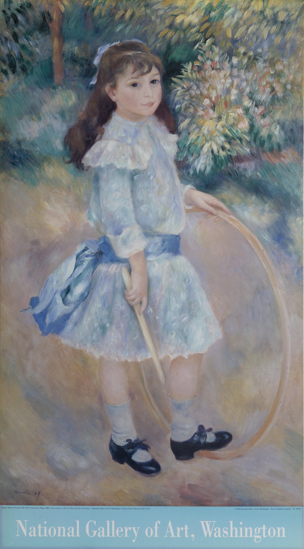 Girl with a Hoop Poster | Pierre-Auguste Renoir,{{product.type}}