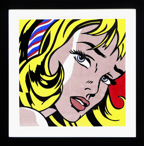 Girl with Hair Ribbon Screenprint | Roy Lichtenstein,{{product.type}}