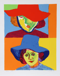 Girl with Hat III Screenprint | John Grillo,{{product.type}}