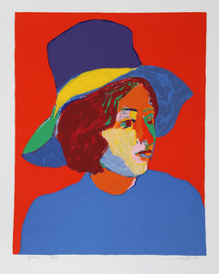 Girl with Hat VI Screenprint | John Grillo,{{product.type}}