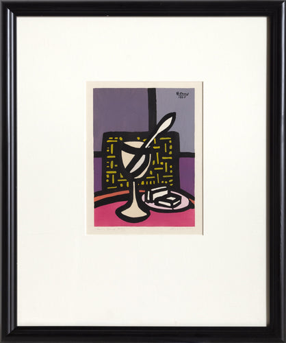 Glass and Spoon screenprint | Benjamin Benno,{{product.type}}