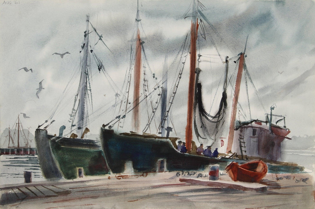 Gloucester (83) Watercolor | Eve Nethercott,{{product.type}}