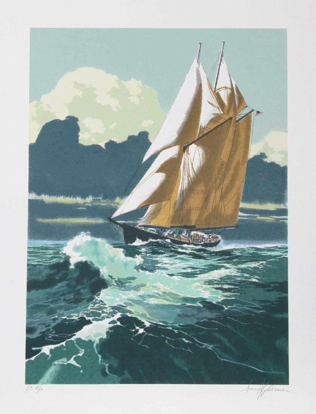 Gloucester Fisherman Lithograph | Harry Schaare,{{product.type}}