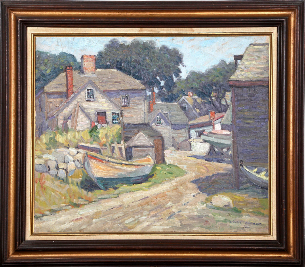 Gloucester, MA Oil | Ernest Beaumont,{{product.type}}