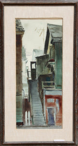 Gloucester Townscape Watercolor | Eve Nethercott,{{product.type}}