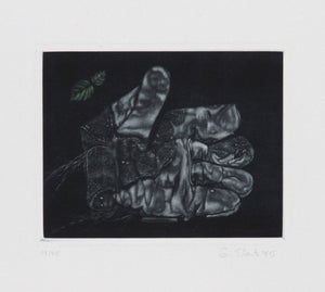Glove and Leaf Etching | Gerde Ebert,{{product.type}}