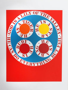 God is Lily of the Valley from the American Dream Portfolio Screenprint | Robert Indiana,{{product.type}}