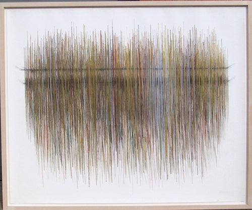 Gold Vertical No. 16 Mixed Media | Peter Lobello,{{product.type}}