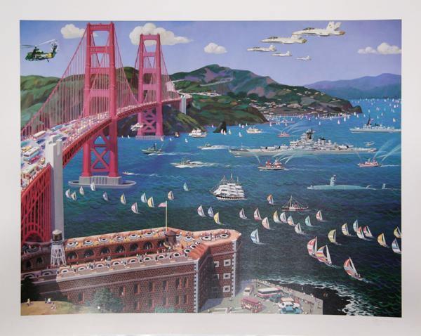 Golden Gate Bridge Screenprint | Alexander Chen,{{product.type}}