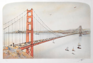 Golden Gate Lithograph | Rolf Rafflewski,{{product.type}}