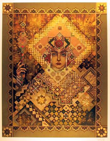 Golden Queen (92) Lithograph | Unknown Artist,{{product.type}}