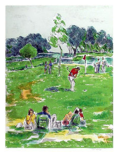 Golf Lithograph | Pat Berger,{{product.type}}
