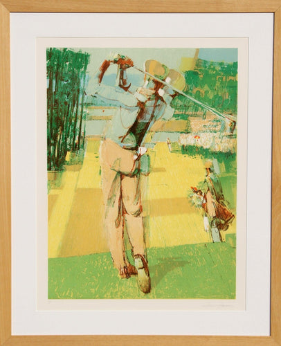 Golf Swing Lithograph | Jim Jonson,{{product.type}}