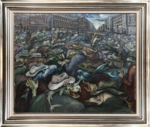 Gorky Street, Moscow Oil | E. Vinitsky,{{product.type}}