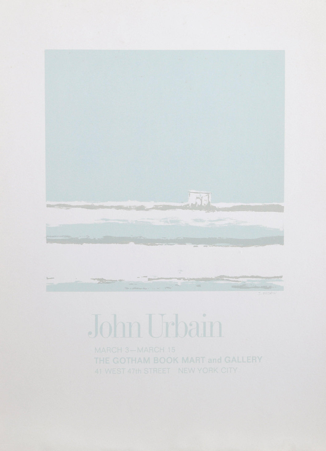 Gotham Book Mart and Gallery Exhibition Poster | John Urbain,{{product.type}}