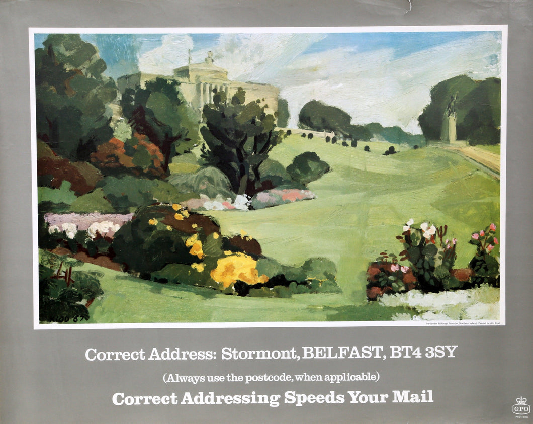 GPO - Belfast - Correct Addressing Poster | Arthur Harry Kidd,{{product.type}}