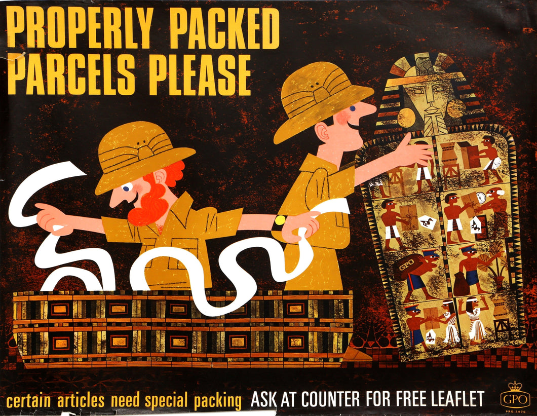 GPO - Properly Packed Parcels Please Poster | Patrick Tilley,{{product.type}}