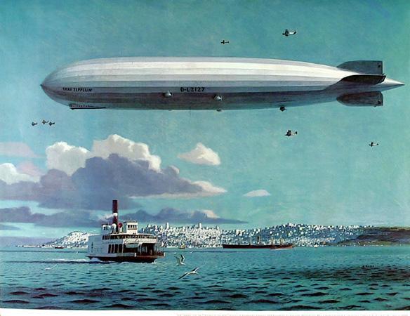 Graf Zeppelin Flight Poster | Stanley W. Galli,{{product.type}}