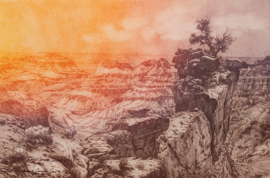 Grand Canyon III Etching | Roy Purcell,{{product.type}}