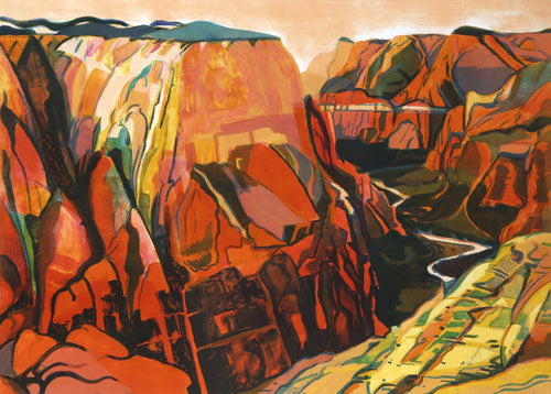 Grand Canyon Lithograph | Susan Shatter,{{product.type}}