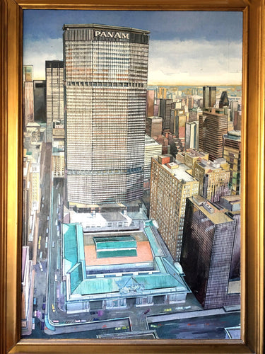 Grand Central and Pan Am Building Oil | David Beynon Pena,{{product.type}}
