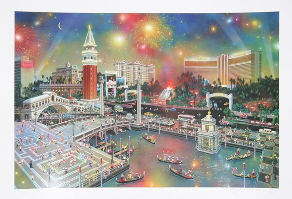 Grand View of Las Vegas Screenprint | Alexander Chen,{{product.type}}