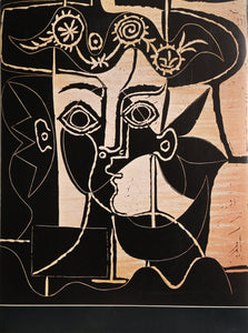 Grande Tete de Femme au Chapeau Orne for Reinhold Visuals Poster | Pablo Picasso,{{product.type}}