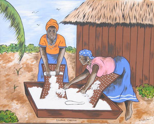 Grating Cassava Acrylic | Isiah Nicholas,{{product.type}}