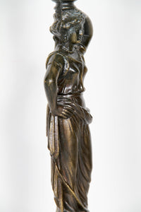 Grecian Woman Table Lamp Metal | Antiques,{{product.type}}