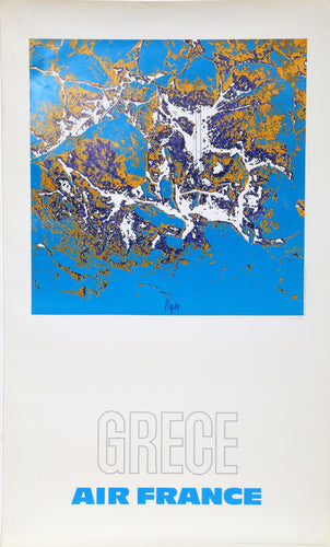 Greece - Air France - Grece Poster | Travel Poster,{{product.type}}