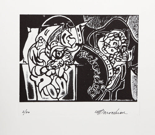 Greek Classic Etching | Martin Barooshian,{{product.type}}