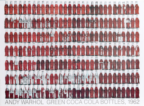 Green Coca Cola Bottles Poster | Andy Warhol,{{product.type}}