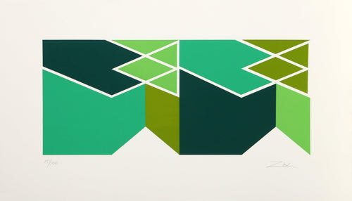 Green Composition I Screenprint | Larry Zox,{{product.type}}