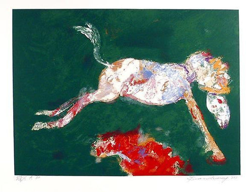 Green Jump Lithograph | Robert Beauchamp,{{product.type}}