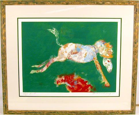 Green Jump Lithograph | Robert Beauchamp,{{product.type}}