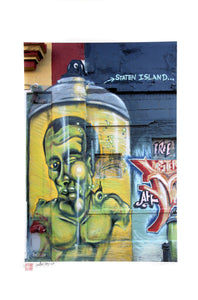 Green Man Spray Can, Staten Island from the Graffiti Series Digital | Jonathan Singer,{{product.type}}