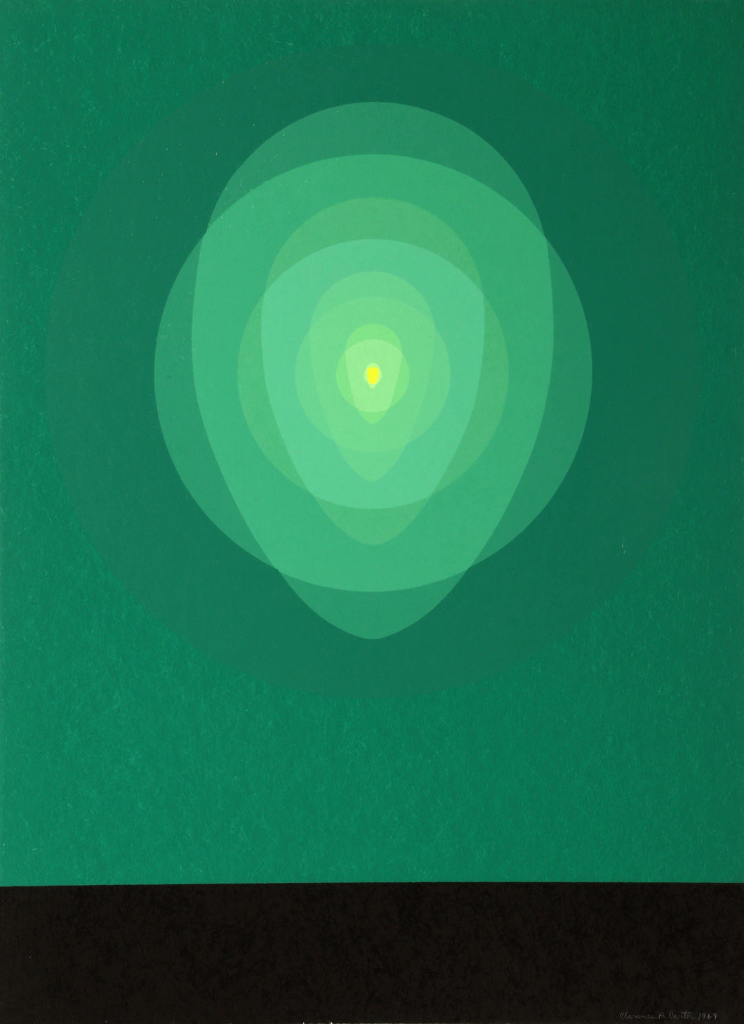 Green Mandala Screenprint | Clarence Holbrook Carter,{{product.type}}