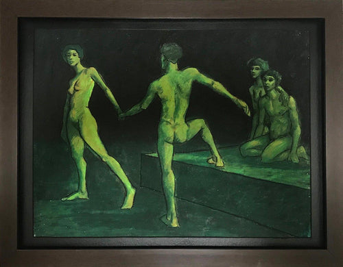 Green Nude Dancers Pastel | Philip Trussell,{{product.type}}