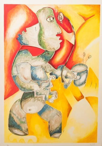 Green Tea Lithograph | Alexandra Nechita,{{product.type}}