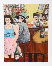Grey Lady Red Bar Lithograph | David Azuz,{{product.type}}