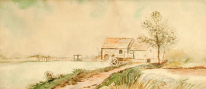 Grist Mill Watercolor | Edith Plummer,{{product.type}}